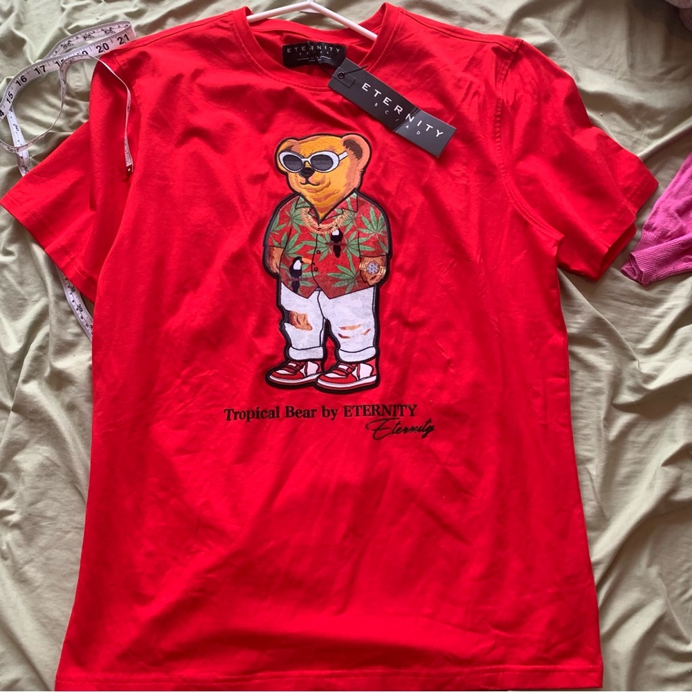 NWT Tropical Bear tee, large